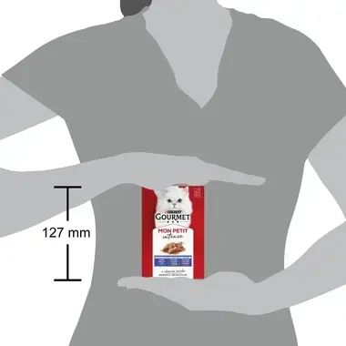 Gourmet Mon Petit 6х50g - сьомга, риба тон и пъстърва
