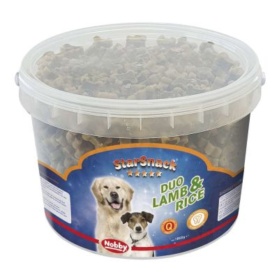 Nobby Лакомство StarSnack Duo Lamb & Rice- 1.8 кг кофичка