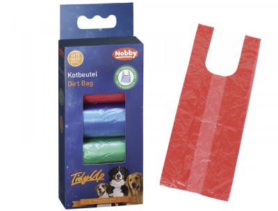 Nobby Хигиенни торбички с дръжки 4 ролки с 15 бр. различни цветове