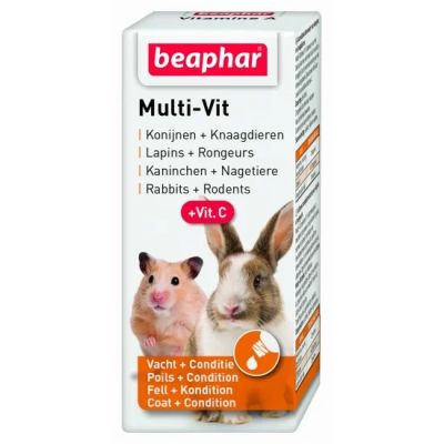 Beaphar Multi Vit - мултивитамини за зайци и други дребни животни 20ml