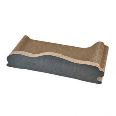anipro Драскалка за котки, с рисунка на куче, черна, 60х28х14 см