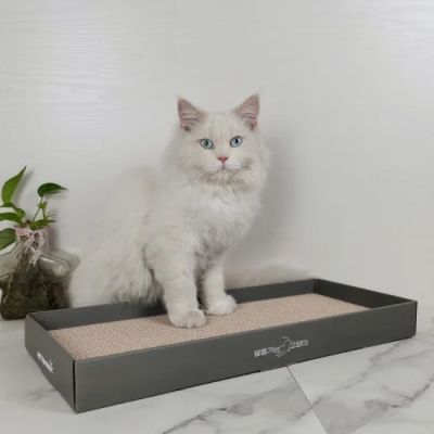 anipro Драскалка за котки, равна сива, 51.5х21.5х5.4 см