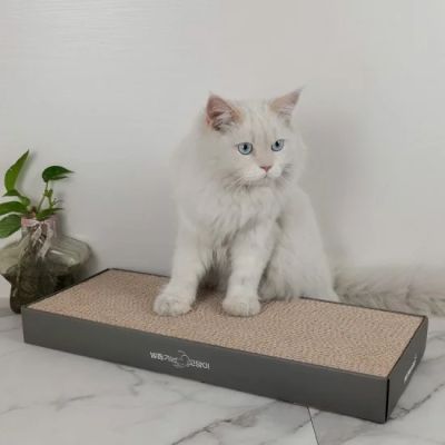 anipro Драскалка за котки, равна сива, 51.5х21.5х5.4 см