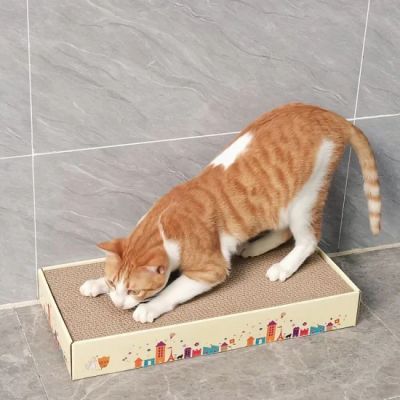 anipro Драскалка за котки, равна синя, 51.5х21.5х5.4 см
