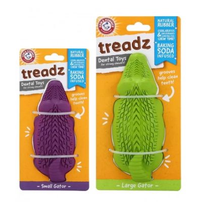 Arm&Hammer Super Treadz Gator Играчка за кучета Крокодил Голям 10.8см