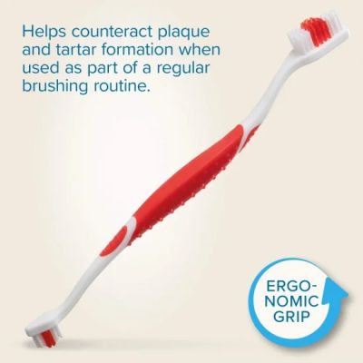 Beaphar Double-Ended Toothbrush - четка за зъби за кучета и котки, с две страни