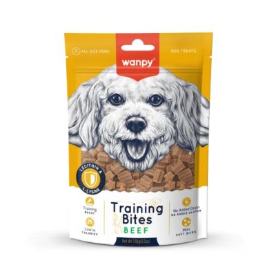 Wanpy Training Bites - лакомства за кучета с говеждо, подходящи за тренировка, 100гр