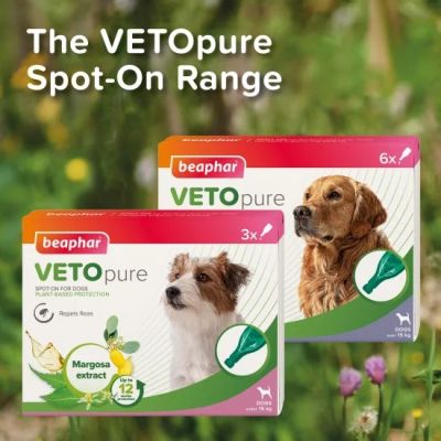 Beaphar Veto Spot On репелентни пипети срещу бълхи, за дребни породи кучета, 3 бр