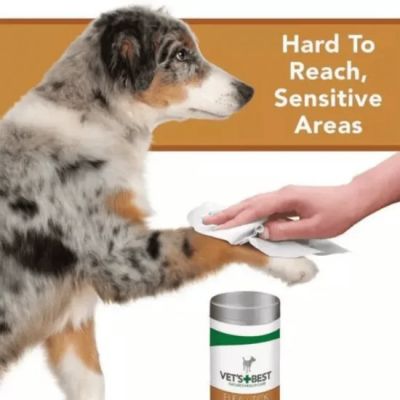 Vet`s Best Flea&Tick Wipes кърпички за куче срещу бълхи и кърлежи, 50 бр
