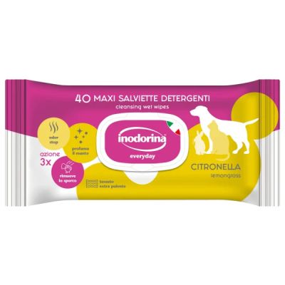 Inodorina Refresh 40бр Citronella - мокри кърпички Цитрус