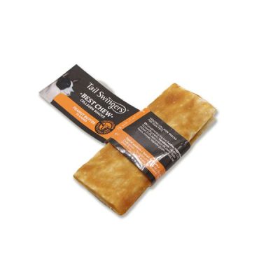 TAILSWINGERS COLLAGEN FLAT-PEANUT (13.5CM 35GRx2PCS) – Колагеново лакомство за куче с вкус фъстъчено масло 2бр 
