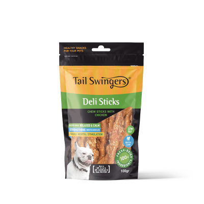 TAIL SWINGERS Deli Chewsticks with Chicken- 100гр кожени солети с пиле