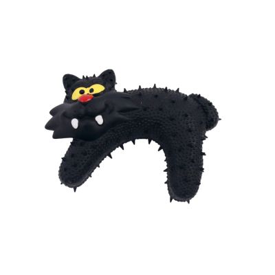 M-pets Halloween Dog Toy Black Cat - Играчка за куче латексова Черна котка с пискун