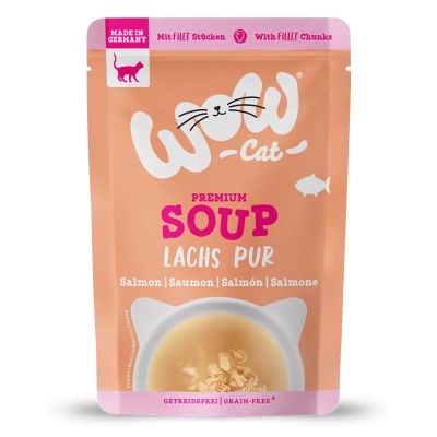 WOW Cat супа със сьомга 40гр