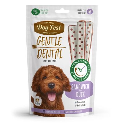 Dog Fest дентален Сандвич с патешко за кучета от  10 до 20 кг.