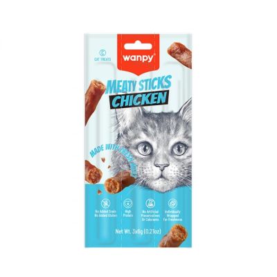 Wanpy cat meat sticks 3бр саламени пръчици с пилешко