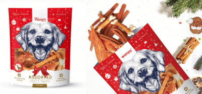 Wanpy Christmas Assorted Multi Treats 300гр- коледен микс от най-предпочитаните лакомства на Wanpy