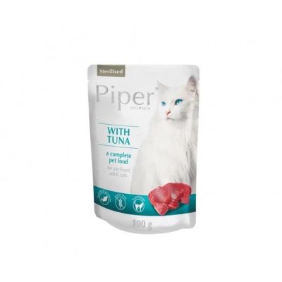 Piper Cat Sterilised 100гр пауч - за кастрирани котки с риба тон