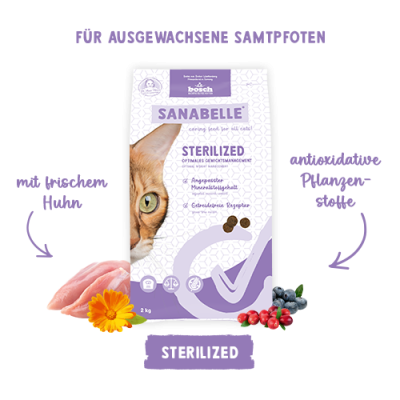 Sanabelle Sterilized - суха храна за кастрирани котки